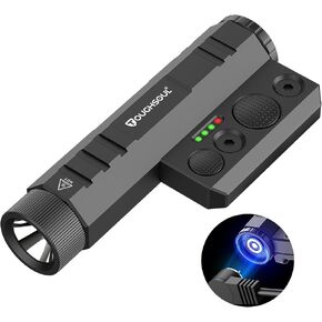 TOUGHSOUL Mlok Tactical Flashlight 2400 Lumen with Momentary Strobe Function, Mlok LED Light with Rechargeable Battery and Battery Level Indicator