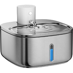 Cat Water Fountain W4S1, Wireless Pet Fountain Battery Operated, 3.2L/108oz Cordless Pet Water Fountain for Cats & Dogs with Motion Sensor, Ultra Quiet Pump, Multi-Filtration