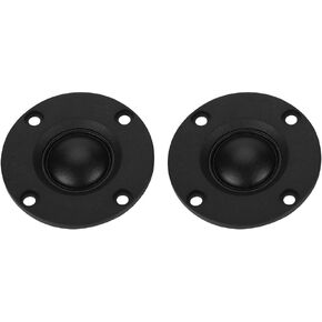 HiFi Loudspeaker, 2Pcs 30W 6Ω Tweeter Treble Speaker, Silk Film Hemispheric Tweeter, Black Magnet Loudspeaker DIY with 0.75in Vibrating Diaphragm for Car Speaker