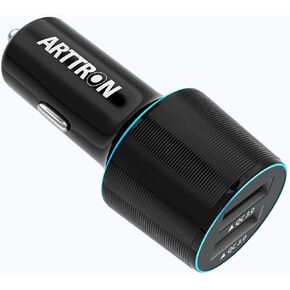 12V-24V Car Lighter USB Charger, Quick Charge 3.0 34W Dual USB Car Charger Adapter,Compatible with iPhone 12/11/XS/Max,Samsung Galaxy S10/S9/S8 etc.Fit for 12V Cigarette Lighter Socket.