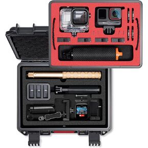 Waterproof Hard Case for Insta360 Ace Pro, Double Layers,Shockproof, IP67, Carrying Case for Insta360 Ace Pro Camera Accessories, Elegant Black