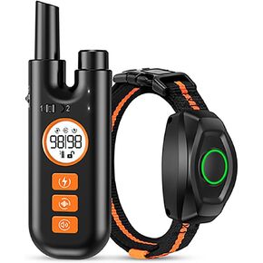Strg Dog Shock Collar, IPX7 Waterproof Dog Training Collar with 1300ft Remote and Beep, Shock, Vibration Modes, Rechargeable Dog Collar for 10-120 Lbs Small Medium Large Dogs