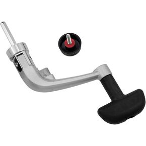Silvery Fishing Reel Crank Arm Rotating Reel Folding for Fishing Rotary Reel Handle Replacement Parts 1000-4000 Model 1PCS