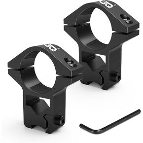 UUQ High Profile 1-Inch Scope Mount Rings, 2-Pack for for Dovetail and Picatinny Rails