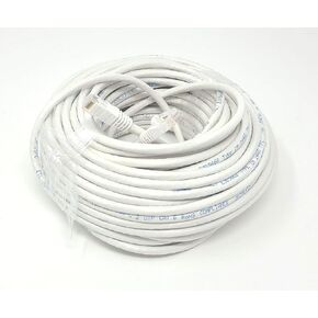 50 Feet Cat6 Molded Snagless RJ45 UTP Networking Patch 24AWG Cable (White) (E08-050W)