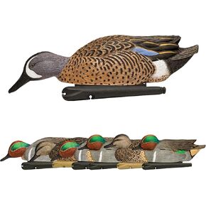 Avian-X Topflight Blue-Winged Teal Duck Decoys Bundled with Topflight Green Winged Teal Duck Decoys, Realistic Floating, Vibrant Paint, Multicolor