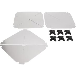 Marine Reflector, 10pcs Octahedral Aluminium Reflectors 12x12 Inches for Sailboats Motorboat, High Strength, Wide Application, Rustproof