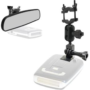 Easy Install Car Truck Rear View Mirror Radar Detector Mount for Escort Max Max2 / Max 2 Radar (NOT Compatible with MAX360C Magnetic Cradle) *Require 1" Clear stem Space to Install*