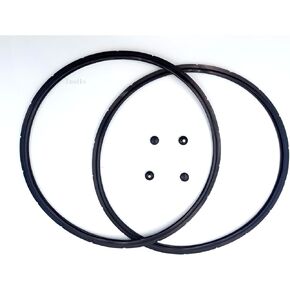 2 Pack 09905 Pressure Canner Sealing Ring,Replacement Gasket for Presto Pressure Cooker 01710 01740 01750 01770 01780, Includes Automatic Air Vent and Overpressure Plug