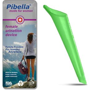 Travel Female Urination Device + Portable Urinals for Women, Camping Hiking, Outdoor Activities & More (Reusable), Green