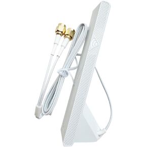 WiFi 6e WiFi 7 Antenna 2T2R WiFi WLAN Antenna Magnetic Base Dual Dual Wireless Antenna for Gigabyte Z790 X670 B650/AORUS X TR50X Series Motherboard Wifi7 (White)