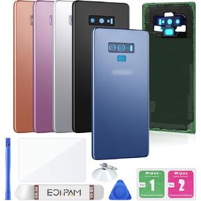 Back Cover Glass for Samsung Galaxy Note 9 SM-N960 Rear Housing Replacement with Camera Lens + Repair Tool Kit Genuine Rear Glass (Golden)