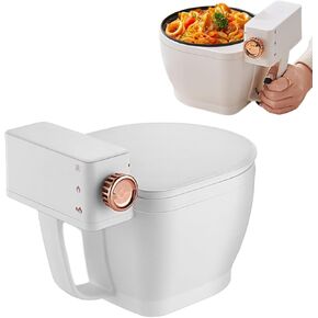 Funny Small Crock Pot Mini, 2 Quart Crock Pot, Toilet Mini Crock Pot with 2 Adjustable Temp Multicooker Sauces, Stews & Dips, White