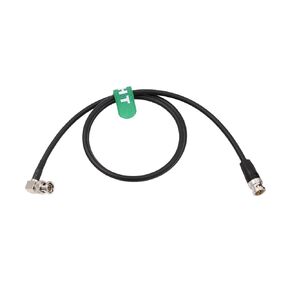 12G SDI Raw 4K 60p Video Cable Right Angle to Straight BNC 75 ohm Coaxial Shielded for Sony Alexa DSMC2 Camera Blackmagic SmallHD Atomos Monitor 30cm, Black