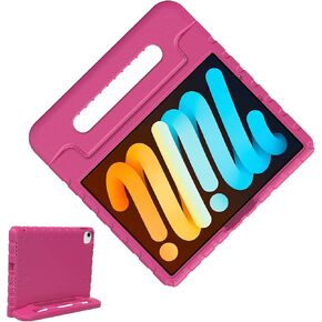 Case for iPad Pro 12.9 inch 2nd/1st Generation (2017/2015 Model), Kids Cover for iPad Pro 12.9 Case 2nd Generation 2017 with Pencil Holder Handle Stand Case for Child Boys Girls(Rose Red)