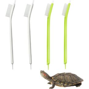 4Pcs Turtle Tortoise Cleaning Brush Remove Aquatic Mud Dirt & Contaminants from Tortoises Shells & Promoting Shell Health Turtle Tank Accessories Aquarium Cleaning Tools Kit (4 Pcs)
