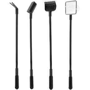 Garosa 4 in 1 Aquarium Cleaning Tool Set Multi-Function Fish Cleaner Brush Fish Net Plant Fork