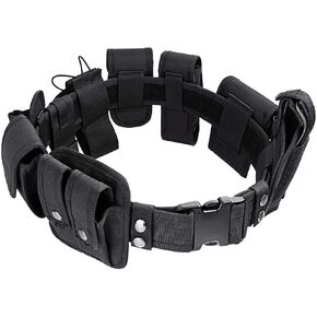 IronSeals 10 Pack Bundle Outdoor Molle System Tactical Belt Security Police Guard Utility Kit 1000D Nylon