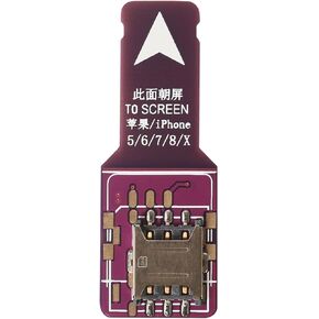 Cell Phone SIM Card Reader External Nano SIM Card Holder Communication Carrier Activation SIM Card Adapter Test sim Card Slot for Apple Cell Phone 5/6/7/8plus/Se/X/Xs etc