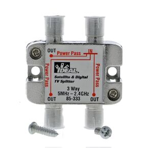 IDEAL INDUSTRIES INC. 85-333 3-Way Digital Cable Splitter, 2.4 GHz