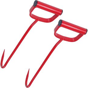 2 Pack Sturdy and Durable 17" Red Hay Hook 47010600 Hay Hook Replaces 47010600 S47010600 Hay Hook for Feeders Fonts Troughs Farms and Pastures