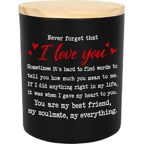 هدايا زوجين من TEEZWONDER للرجال والنساء - الذكرى السنوية، والكريسماس، وعيد الحب، وهدايا عيد الميلاد له، وصديقها، وصديقتها، والزوج، والزوجة - شموع معطرة بالفانيليا واللافندر 10 أونصة in Kuwait