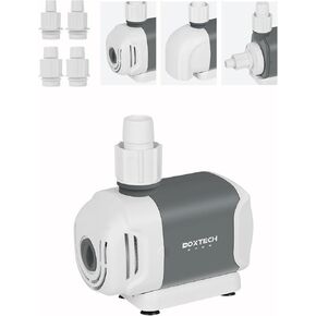 Boxtech 396 GPH Fountain Pump - 25W Submersible Water Pump, 6.56ft High Lift Pond Waterfall Pump, Aquarium Water Pump with 3 Nozzles for Fish Tank, Outdoor Pond, Koi Ponds, Fountain, Hydroponics