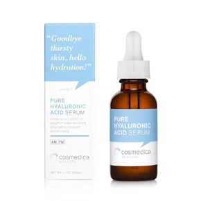 Hyaluronic Acid Serum for Skin 100% Pure Anti Aging Serum Intense Hydration Moisture Non greasy Paraben free, Wrinkle Reducing and Brightening Serum (Pro Formula) 2oz