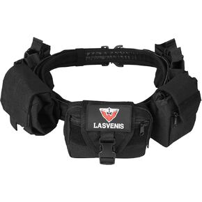 7 in 1 Combat Belts Tactical Battle Belt with Pouches, Duty Belts Law Enforcement Molle Police Belt for Men