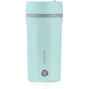balbali 17oz Travel Kettle Portable Electric Kettle - Mini Hot Water Boiler/Maker/Heater/Warmer for Tea - Small Electric Thermos Heated Travel Mug - Portable Kettle for Travel - Black