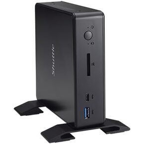 جهاز كمبيوتر Shuttle XPC Nano NC40U7 Mini Barebone PC، معالج Intel i7-1255U المضمن، رسومات IrisXe، يدعم DDR4 SO-DIMM (بحد أقصى 64 جيجابايت)، لا يوجد ذاكرة وصول عشوائي (RAM) ولا يوجد محرك أقراص ثابتة/SSD، ولا يوجد نظام تشغيل، ويشتمل على حامل VESA in Kuwait