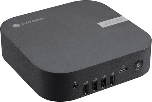 ASUS Chromebox 5a with Intel® Celeron® 7305 Processor, 4GB DDR4 RAM, 128GB M.2 PCIe G4x4 NVMe SSD, Quad-Display, Wi-Fi 6E & Bluetooth, Gb LAN, USB-C, Chrome OS, VESA Mount in Saudi Arabia