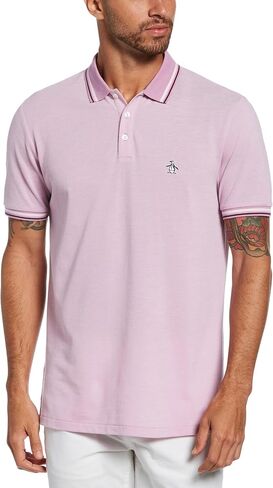 Original Penguin Men's Birdseye Knit Short Sleeve Polo Shirt in Saudi Arabia