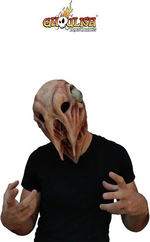 Ghoulish Productions Big Charlie Mask, Creepy Dog Latex Mask. Biege Skin With Black Eyes Dog Mask. Dog Mask Adult. Creepypastas Line. Adult Mask One size latex mask in Saudi Arabia