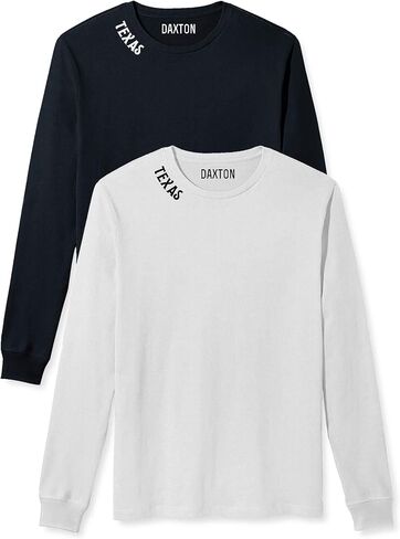 Daxton Premium Dallas Men Long Sleeves T Shirt Ultra Soft Medium Weight Cotton in Kuwait