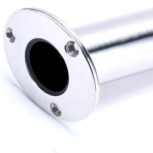 Amarine Made 4-Pack Heavy 316 Duty Stainless Steel Rod Holders with Drain, Flush Mount Fishing Rod Pole Holders, 30 Degree, 15degree, 90 Degree (90 Degree) in Saudi Arabia