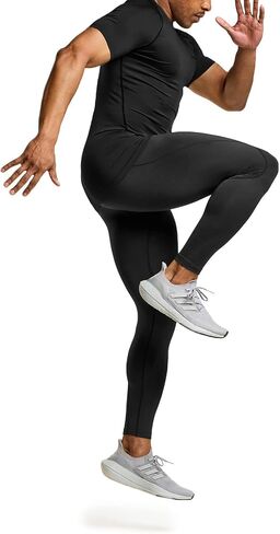 TSLA 1 or 3 Pack Men's UPF 50+ Quick Dry Short Sleeve Compression Shirts, Athletic Workout Shirt, Water Sports Rash Guard in Kuwait