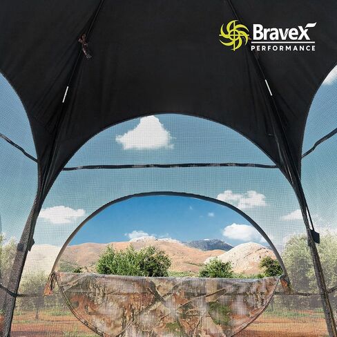 صيد أرض عمياء محمولة، 30% أكبر من الداخل 4 أشخاص 300D بوليستر ستائر صيد متينة خيمة منبثقة لصيد الغزلان والديك الرومي مع حقيبة حمل 84 بوصة × 74 بوصة × 78 بوصة ارتفاع (مموه) in Kuwait