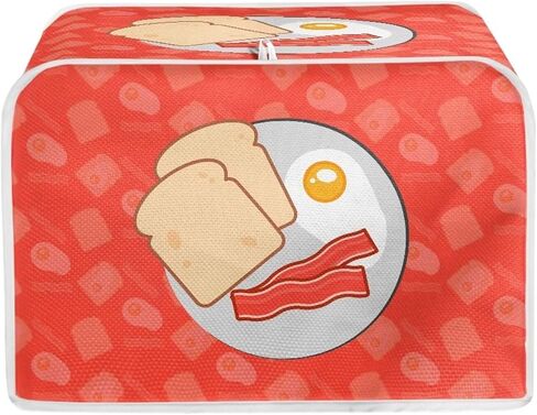 Toast Breakfast Toaster Cover Bread Toaster Oven Cloth Cover with Top Handle Water Proof Pink Kitchen Broiler Organizer Bag Dust & Fingerprint Protection in Kuwait