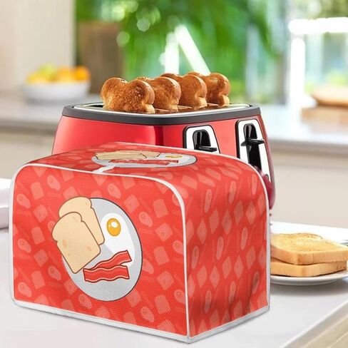 Toast Breakfast Toaster Cover Bread Toaster Oven Cloth Cover with Top Handle Water Proof Pink Kitchen Broiler Organizer Bag Dust & Fingerprint Protection in Kuwait