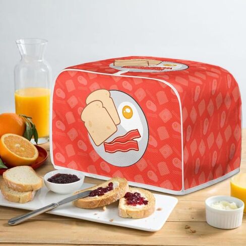 Toast Breakfast Toaster Cover Bread Toaster Oven Cloth Cover with Top Handle Water Proof Pink Kitchen Broiler Organizer Bag Dust & Fingerprint Protection in Kuwait