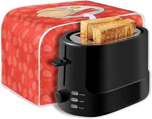 Toast Breakfast Toaster Cover Bread Toaster Oven Cloth Cover with Top Handle Water Proof Pink Kitchen Broiler Organizer Bag Dust & Fingerprint Protection in Kuwait