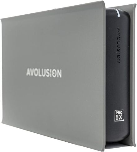 محرك الأقراص الصلبة الخارجي Avolusion PRO-5X (رمادي) سعة 16 تيرابايت USB 3.0 لأجهزة الكمبيوتر الشخصية وأجهزة Mac وXbox (متجدد) in Saudi Arabia