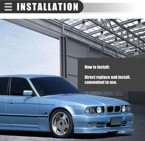 كابل توصيل محول هوائي تلقائي من Motoforti، لسيارة BMW 525i 2002-2003، معدن بلاستيكي، 40-EU10، أسود in Saudi Arabia