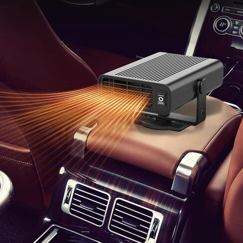 سخان سيارة محمول، 2023 ترقية مروحة سخان تلقائي، مزيل ضباب السيارة، تسخين سريع مزيل الصقيع بسرعة 12 فولت 150 وات مروحة سخان سيراميك أوتوماتيكية 3 منافذ توصيل في ولاعة السجائر in Kuwait