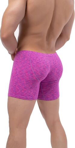 IKINGSKY Men's Quick-dry Long Leg Boxer Briefs Sexy Bulge Trunks No Ride Up Shorts Underwear Seamless Front Under Panties in Kuwait