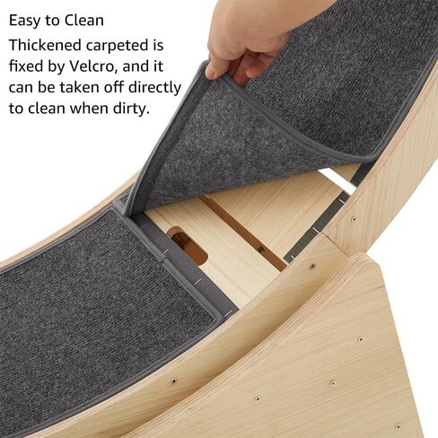 unipaws 47 بوصة عجلة تمرين كبيرة للقطط، عجلة جري للقطط مقاس XL داخلي مع مدرج مغطى بالسجاد، جهاز مشي للقطط لوزن اللياقة البدنية، عجلة عداء للقطط لحياة أطول لكيتي in Kuwait