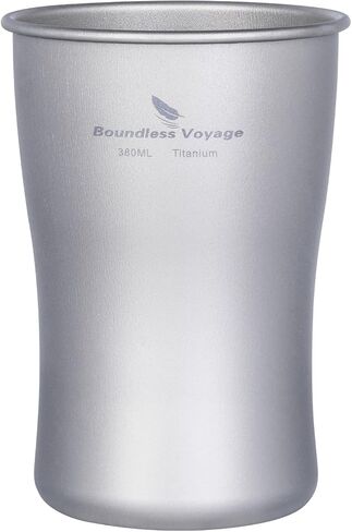 Boundless Voyage Titanium Beer Cups Ultralight Coffee Tea Juicy Mugs for Outdoor Camping Picnic 240ml 380ml 600ml (600ml) in Saudi Arabia