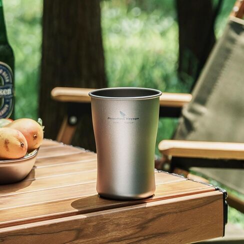Boundless Voyage Titanium Beer Cups Ultralight Coffee Tea Juicy Mugs for Outdoor Camping Picnic 240ml 380ml 600ml (600ml) in Saudi Arabia
