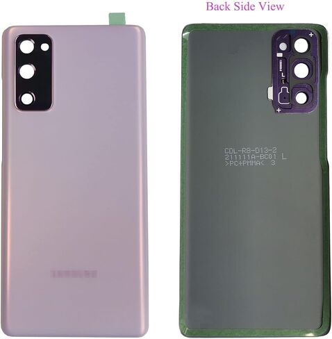 غطاء خلفي S20 FE بديل لباب البطارية الخلفي لهاتف Samsung Galaxy s20 fe G781 6.5 بوصة (سحاب لافندر/أرجواني) in Kuwait